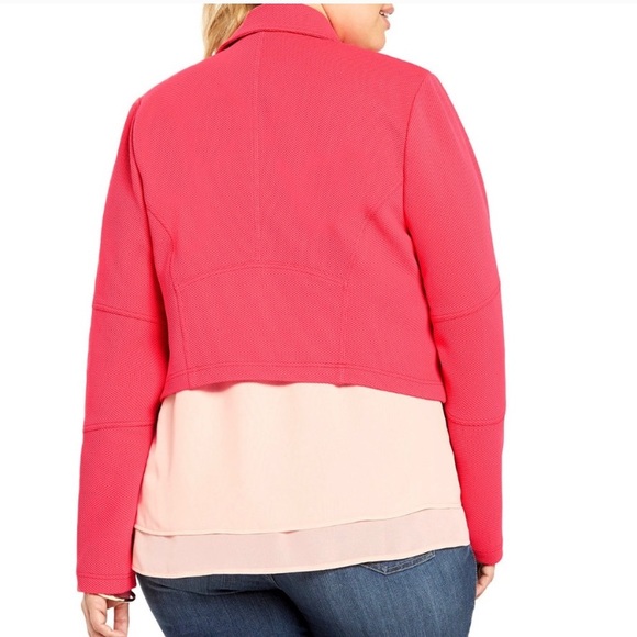 Size 4 Torrid pink Moro Jacket - Picture 2 of 3